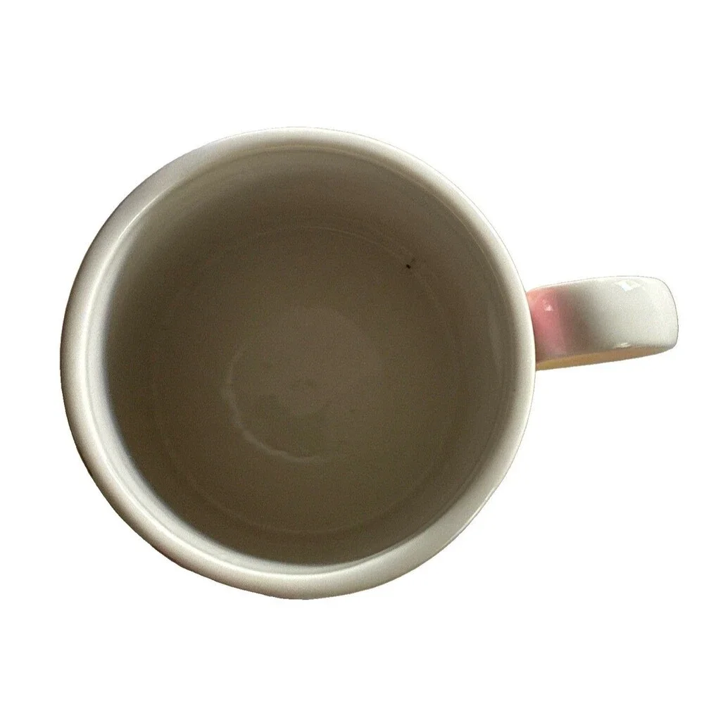 Jonathan Adler House Of Cards Mug Retro Ceramic Coffee Cup MCM Orange Red Gold